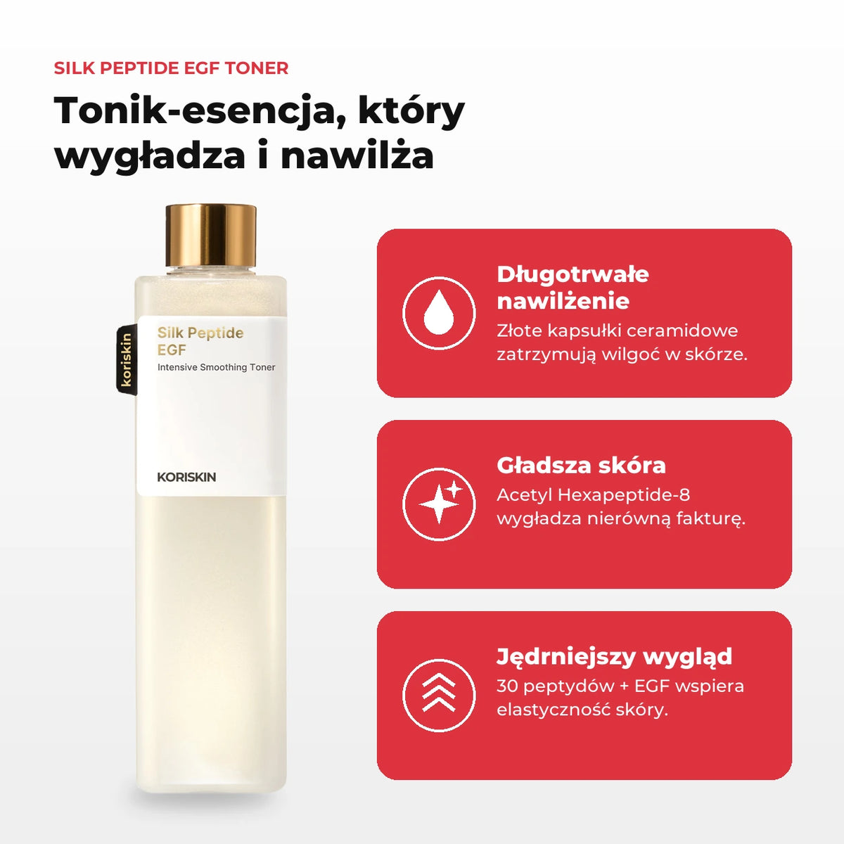 Tonik-esencja KORISKIN: długotrwałe nawilżenie, gładsza skóra, jędrniejszy wygląd