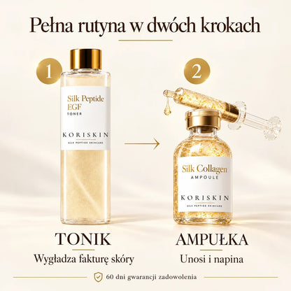Pełna rutyna KORISKIN w dwóch krokach: tonik i ampułka
